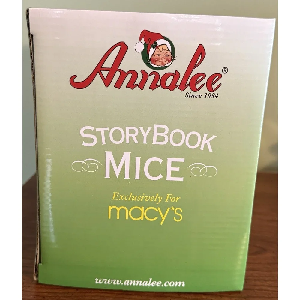 2012 Annalee‎ Story Book Mice A Christmas Carol Series Bob Cratchet New